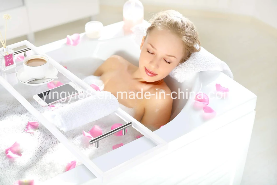 Wholesale Custom Clear Acrylic Bathtub Caddy