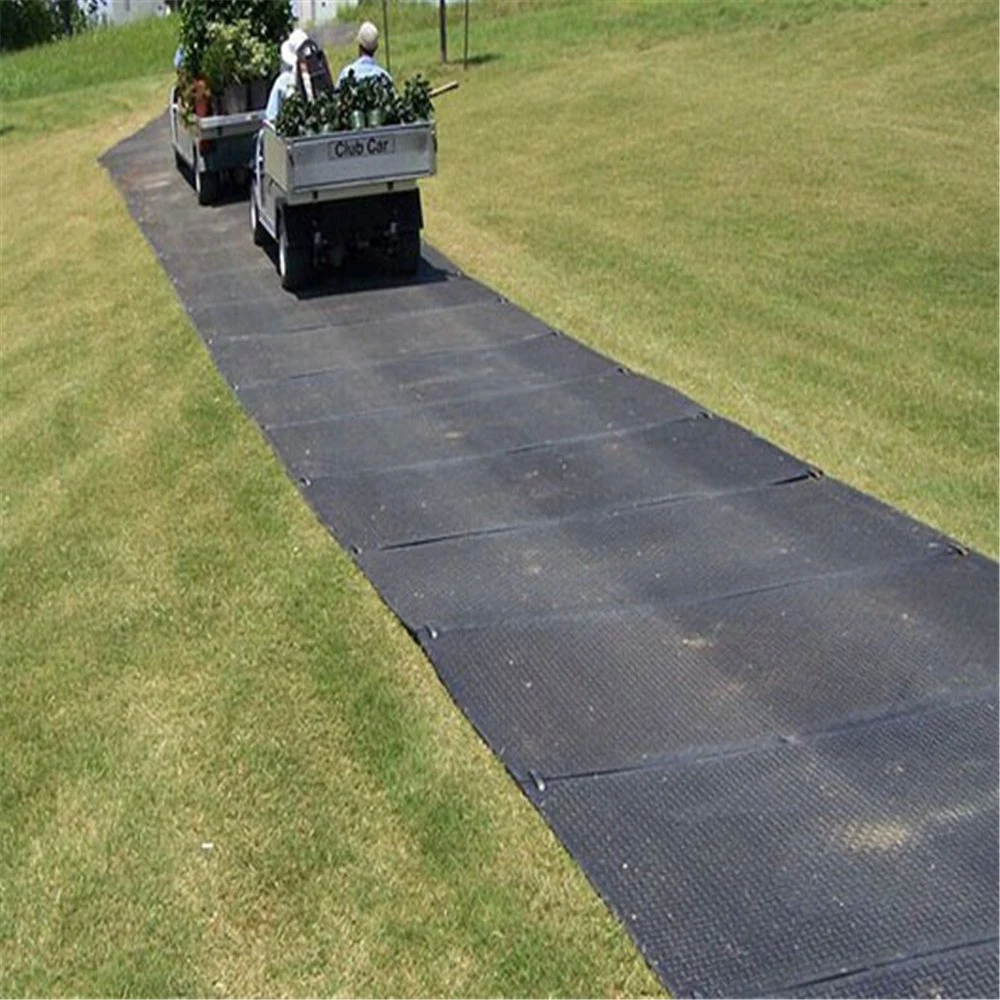 Mould-Presed and Extrusion Recycled UHMWPE HDPE Sheet Temporary Road Mats Driveway Road Mats