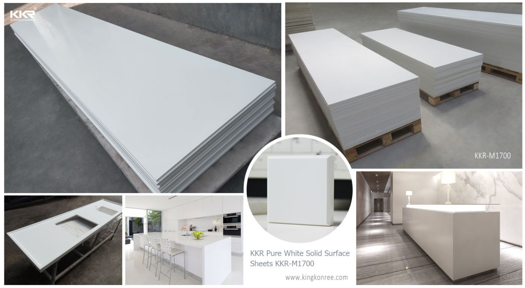 Glacier White Corian Acrylic Solid Surface for Bathroom Wall Panel