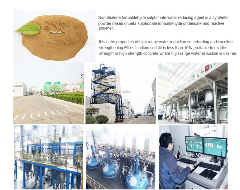China Manufacturer Sulphonate Naphthalene Formaldehyde Superplasticizer Water Reducer