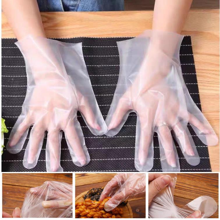 Transparent Plastic PE Food Grade Disposable Gloves for Kitchen Use