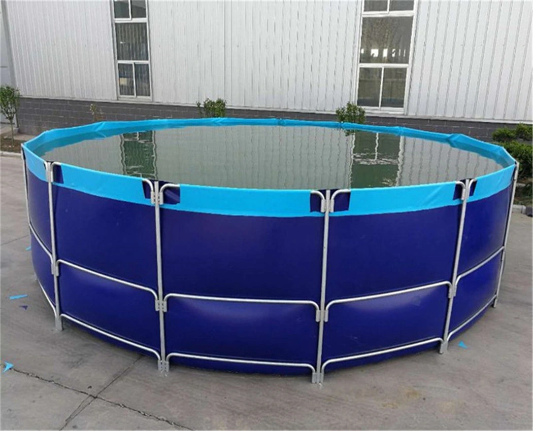 Custom Waterproof Biofloc Fish Farming Tank 900 GSM Tarpaulin PVC Tarpaulin Fish Tank