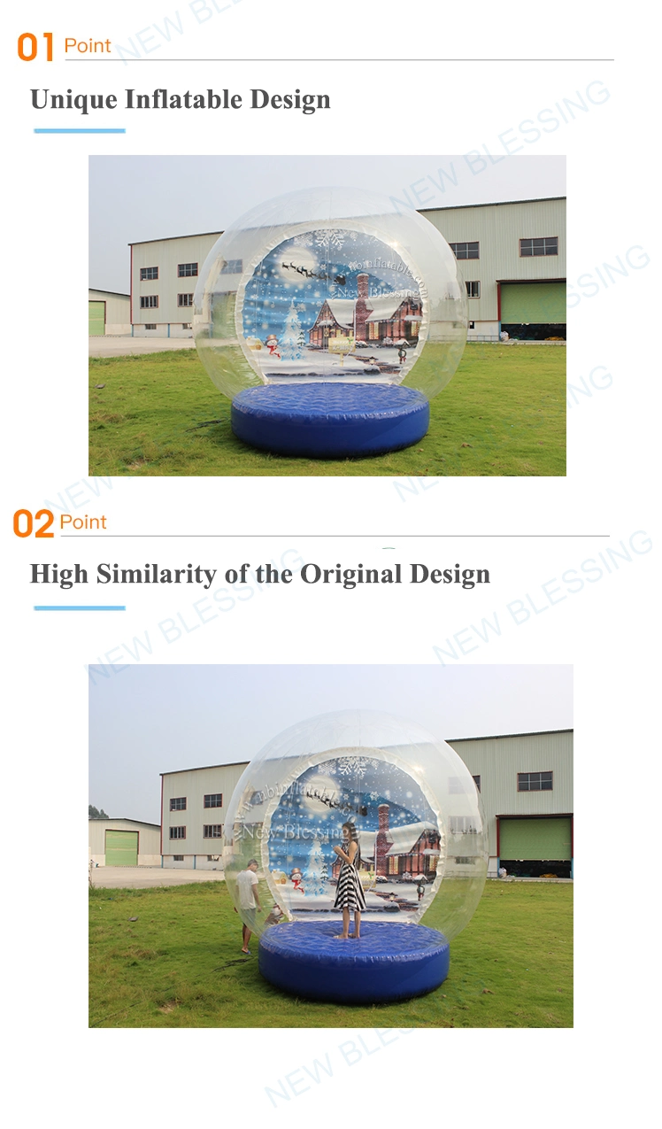 Customized Giant Inflatable Human Size Snow Globe Tent
