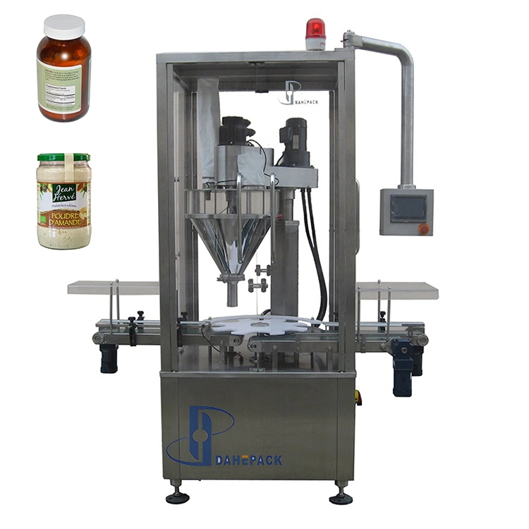 Automatic Coffee Vitamins Bottle Powder Filling Machine