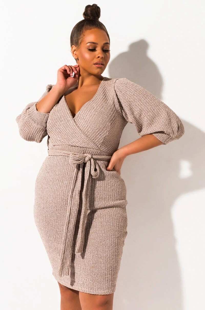 Women's Fashion Pajamas Warm Sweater Dress