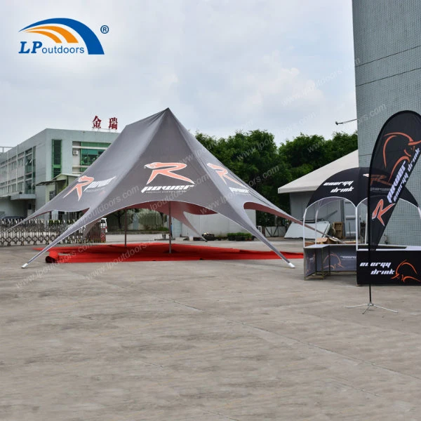 16X21m Double Peak Advertising Star Shade Beach Tent for Promotion