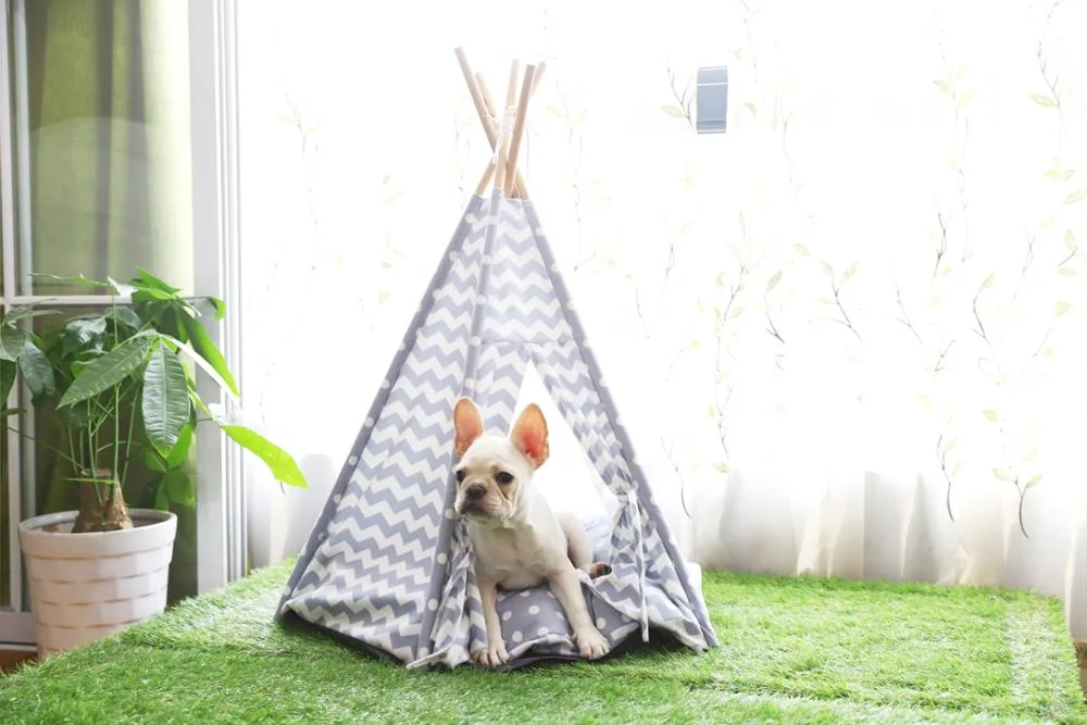 Five Sticks Soft Pet Tribe Comfortable Pet Teepee Dog Tent Cat Tent