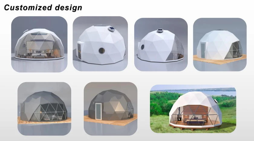 6m Safari Eco Canopy Geodesic Dome Tent for Glamping