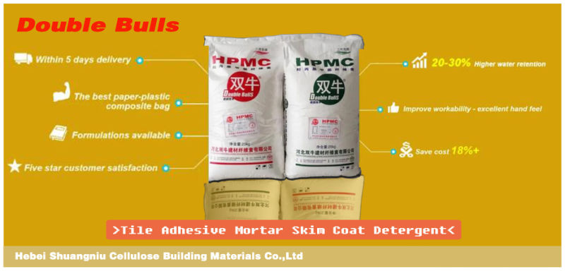 Constructive Additive as HPMC for Cement Motar, Tile Adhesive etc