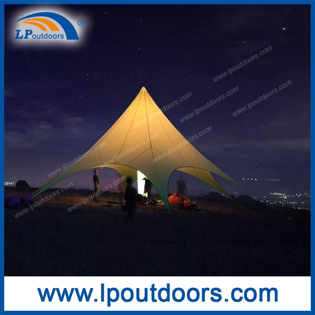 Mountain Camping High-Strength Aluminum Alloy Star Shade Tent