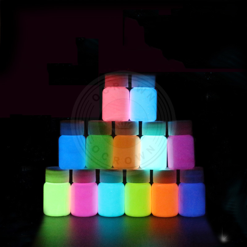 Neon Phosphor Powder Nail Gel Powder Dust Luminous Pigment Powder