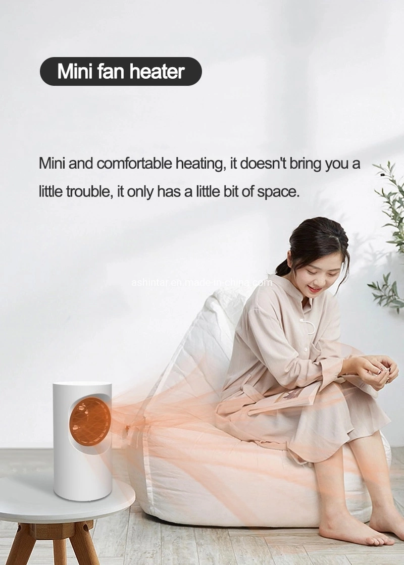 Personal Table Mini Heater PTC Ceramic Heater Quiet Tip-Over Overheat Electric Heater