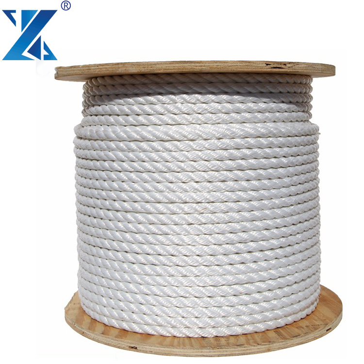 5/8" 650lb 3 Strand Twist Rope Polypro Split Film Rope Polypropylene Monofilament PP Multifilament Rope