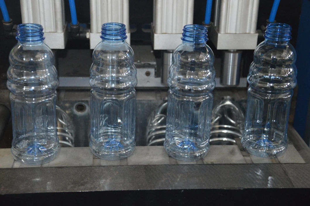 Semi Automatic 4 Cavity Mineral Water Blow Molding Machine with Automatic Bottle Dropping