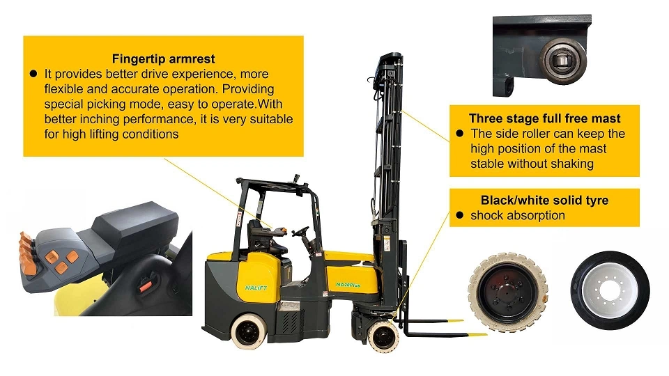 2.5t Automatic Electric Hydraulic Electric Forklift 9m Height