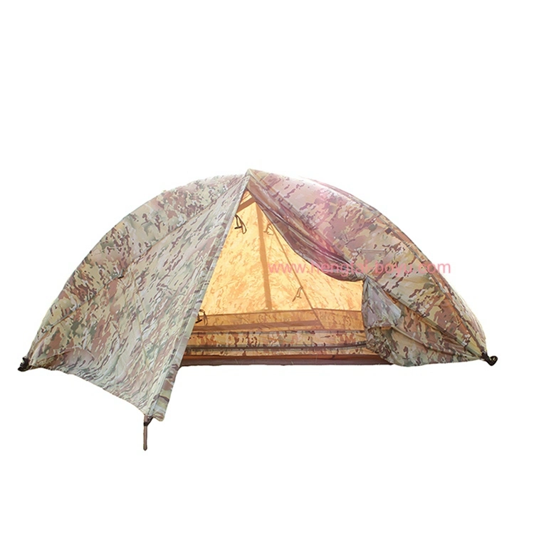 Four Season Camping Tent Military Canvas Fabric Waterproof 4 Persons 1 PC Luxury Resort Tent