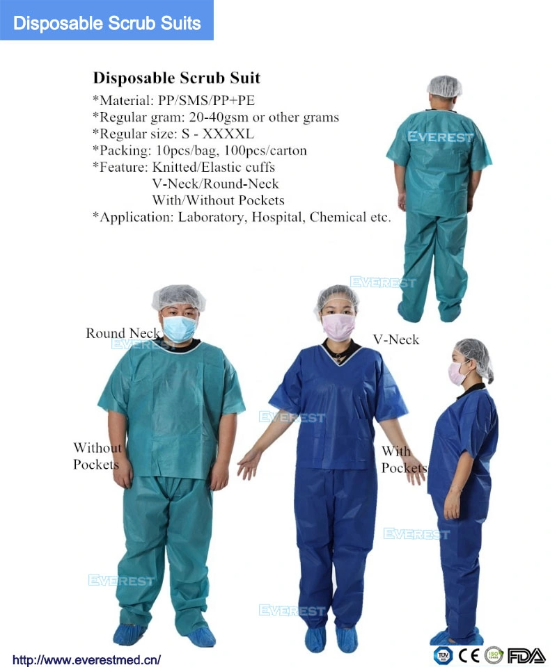 Surgical SMS Scrub Suit, Medical Scrub Suit, Hospital Scrub Suit