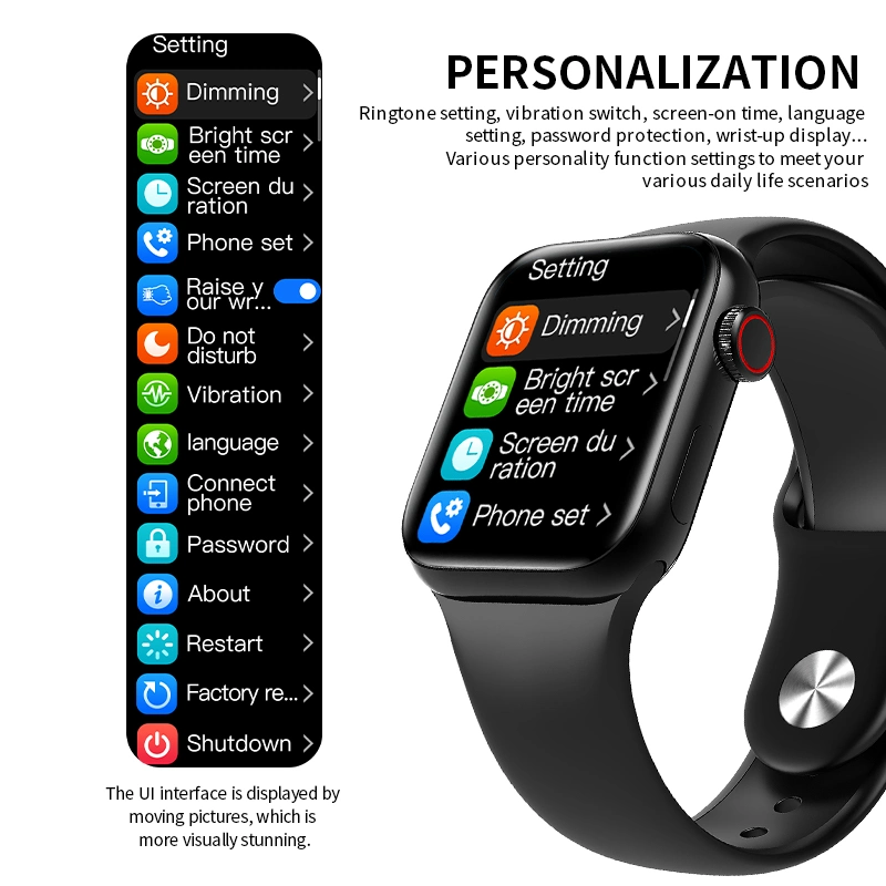 Custom Wholesale Luxury Brands Fitness Straps Smart Watch Phone Wrist Digital Watch Sport Android Smart Watch