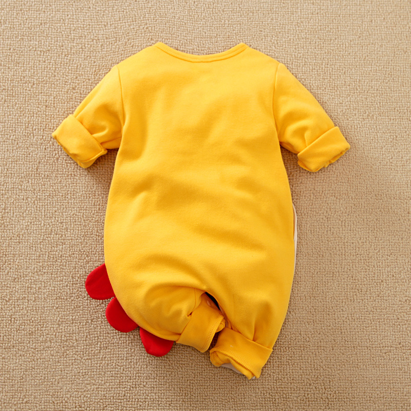 Wholesale Newborn Baby Onesie Romper for Autumn/Spring Dinosaur Pattern Pajama Baby Cute Fashion Clothes