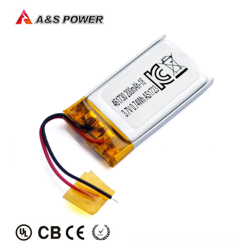 Lipo Li-Polymer 3.7V 461730 200mAh Li Ion Polymer Lithium Battery