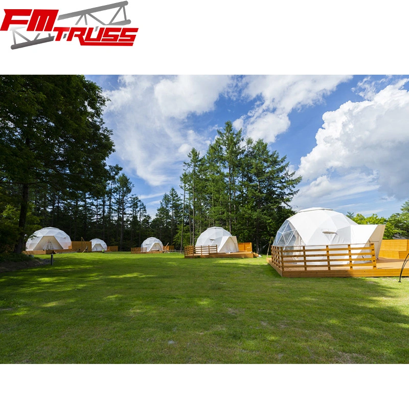 6m Customized Eco Glamping Tents Event Dome Tents