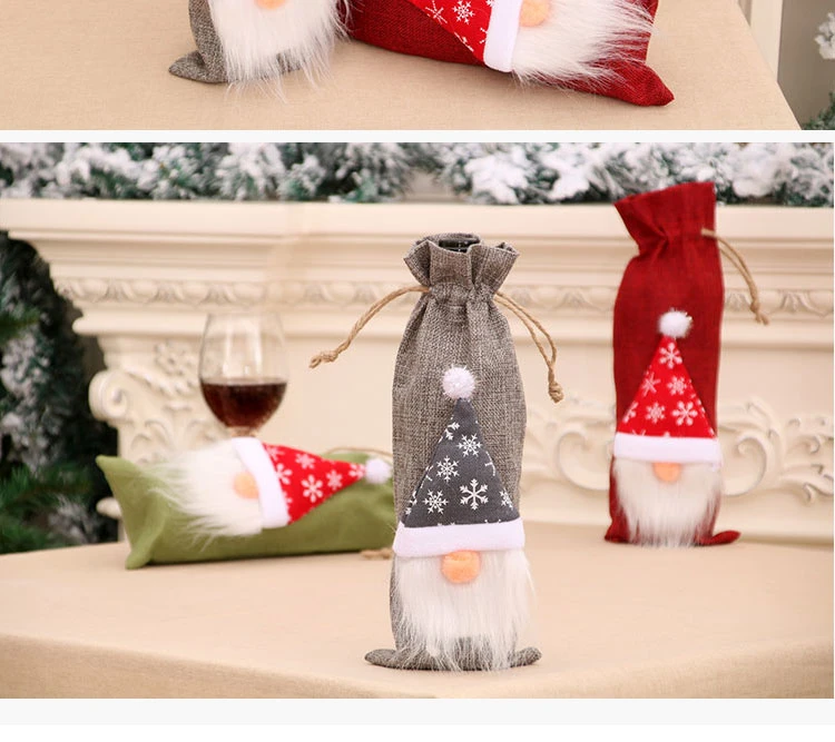 New Products Christmas Home Decorations Wine Sets Wine Bottle Sets New Wine Bottle Sets Dining Table Home Decoration Products