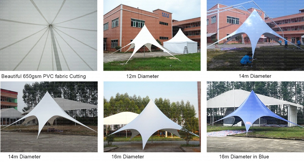 Zelt Star Shade Tent and Paogda Tent Used Wedding Marquee