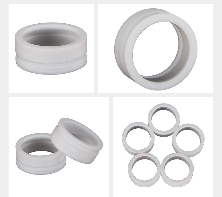 Wholesale Manufacturer CNC Machining PTFE Plastic Ring White Part