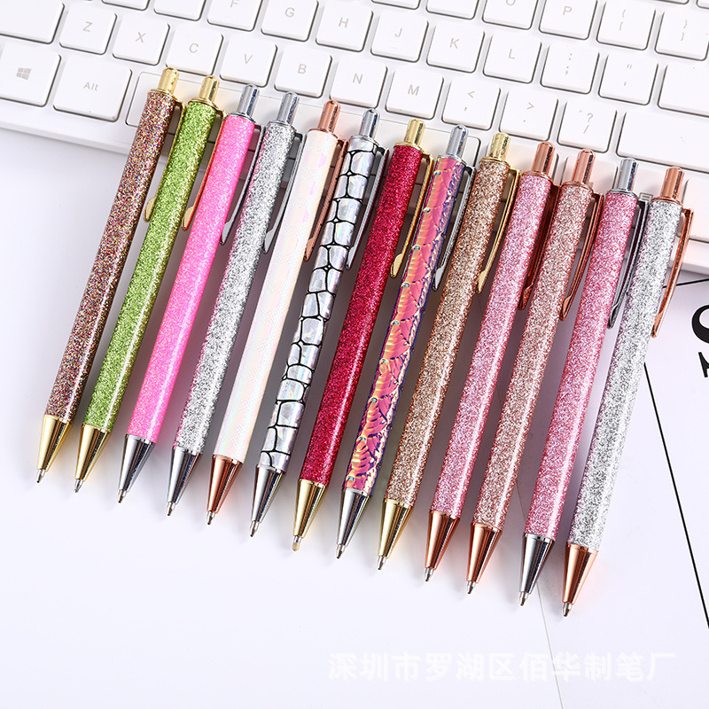 Wholesale Fountain Stationery Products Silver Brands Luxury Beautiful Gift Custom Ball Point Pen