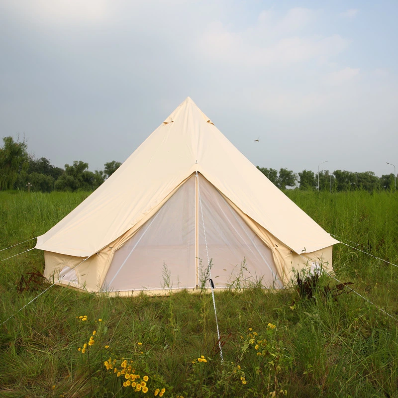 Windproof Family Large Camping Teepee Event Cotton Canvas Bell Tent