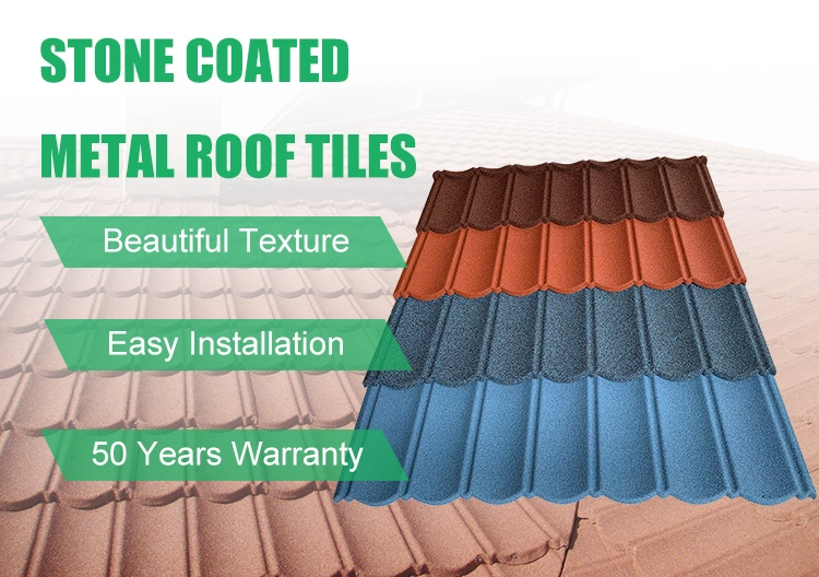 Building Materials Metal Bond Stone Coated Roof Tile