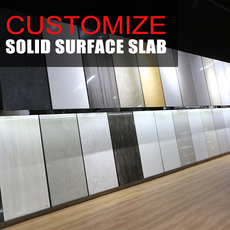 6mm Marble Color Acrylic Solid Surface Sheet for Bathroom Shower Surrounds