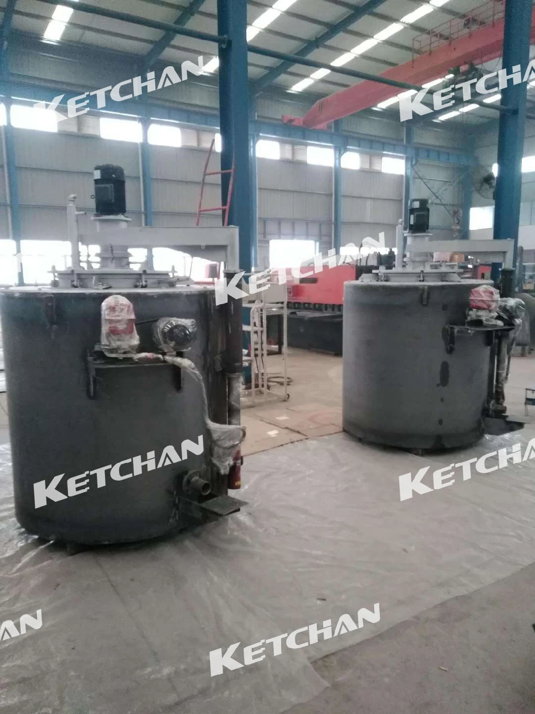 Industrial Resistance Furnace Well Gas Carburizing Furnace for Mild Steel Heat Treatment
