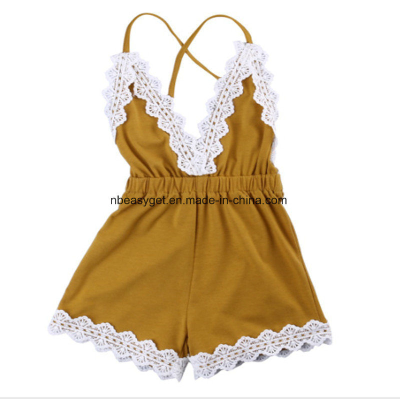 Baby Girls Halter One-Pieces Romper Jumpsuit Sunsuit Outfit Clothes 0-24m Esg10176