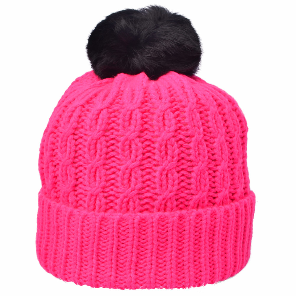 Colorful Comfortable Warm Ski Acrylic Adult Knitted Acrylic Winter Cuff Thick Sport Women Beanie