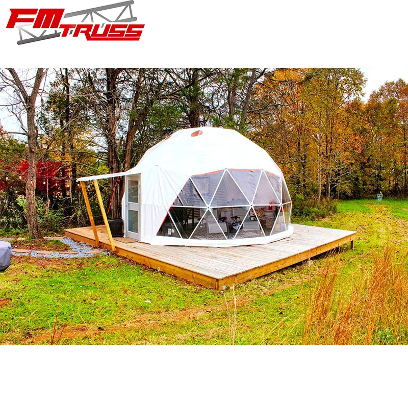 6m Customized Eco Glamping Tents Event Dome Tents