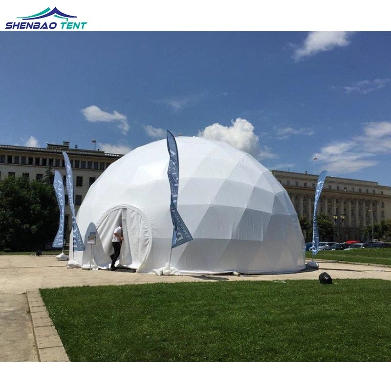 15m Diameter White Outdoor Geodesic Dome Garden Tent for Events
