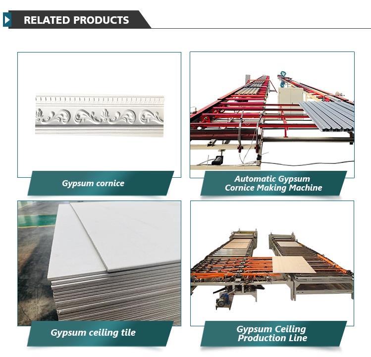 Gypsum Beautiful Designs Gypsum Cornice Production Line