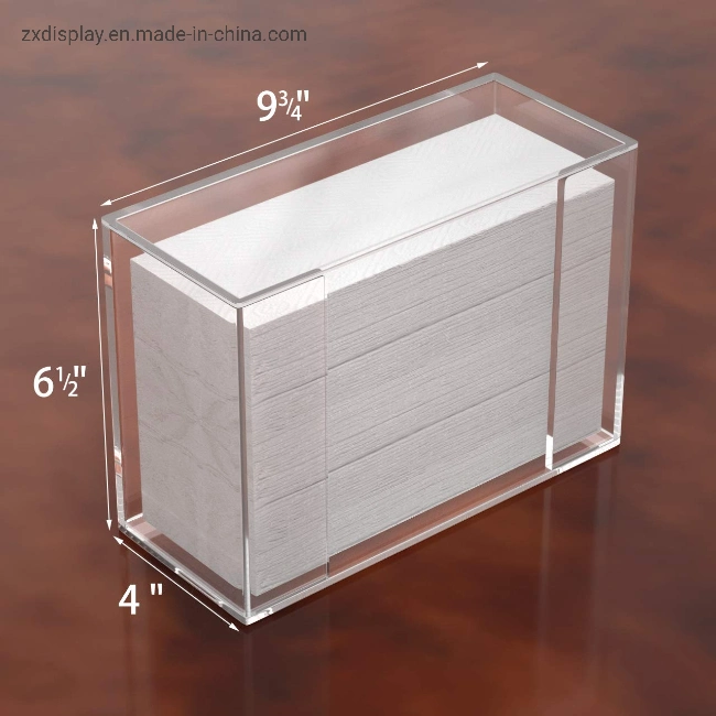 Clear Acrylic Wall Mount Multifold Paper Towel Dispenser with Lid
