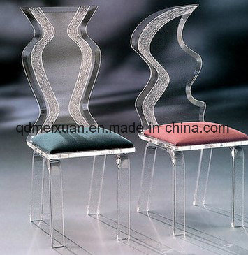 Manufacturers Wholesale Acrylic Household Seats Fashion Organic Glass Seat Acrylic High-Grade Back of a Chair (M-X3564)