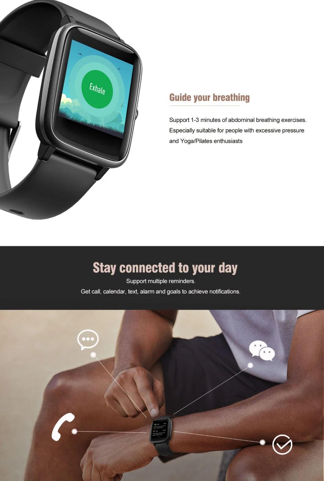 Fitness Tracker with Heart Rate Sleep Monitor, Step Counter, Ultra-Long Battery Life