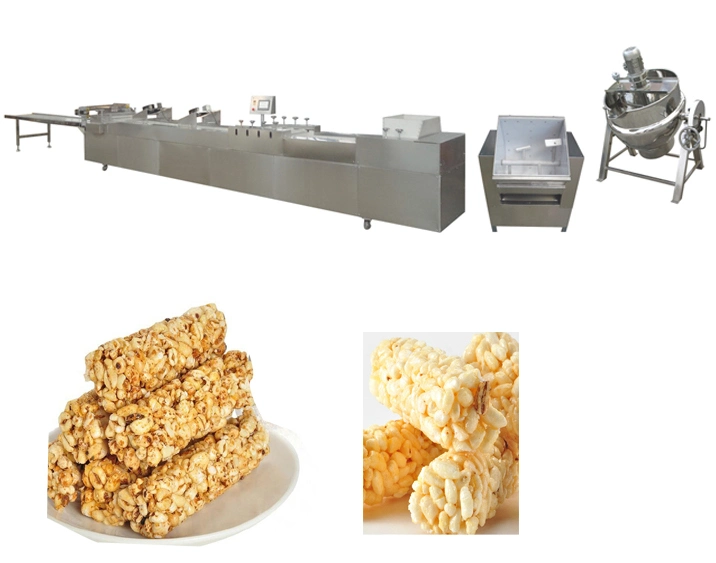 Automatic Cereal Bar Candy Bar Cereal Bar Machine Snickers Bar with Nuts Inside Production Line