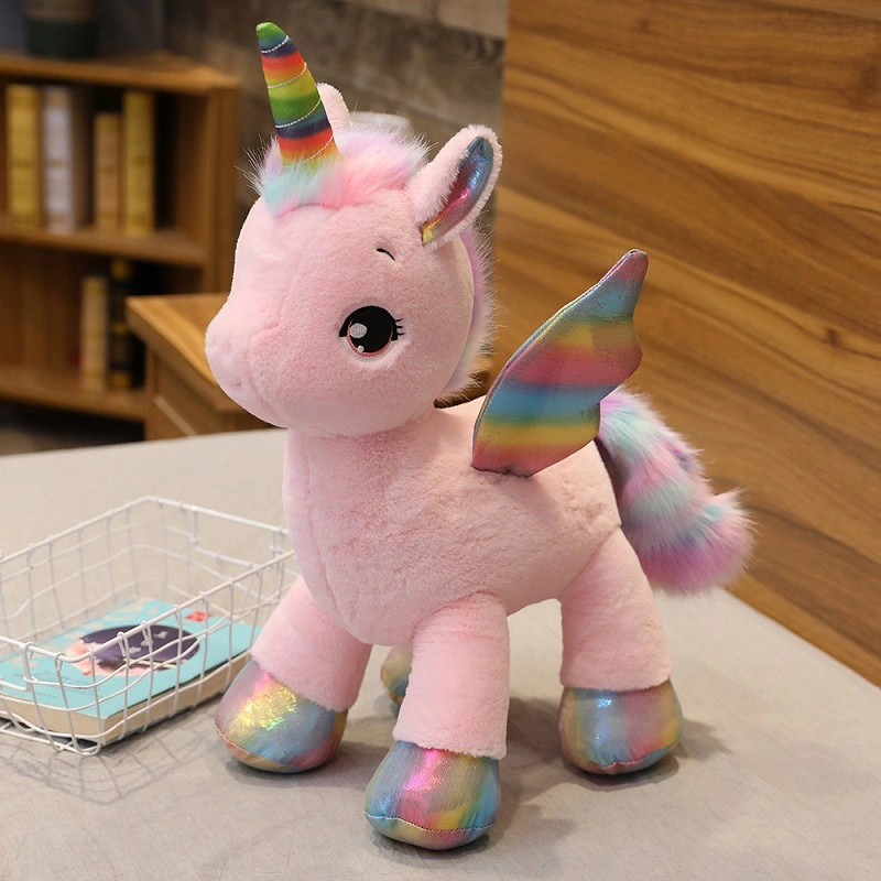 1 Set Rainbow Plush Unicorn Family Toys Soft Stuff Unicorn