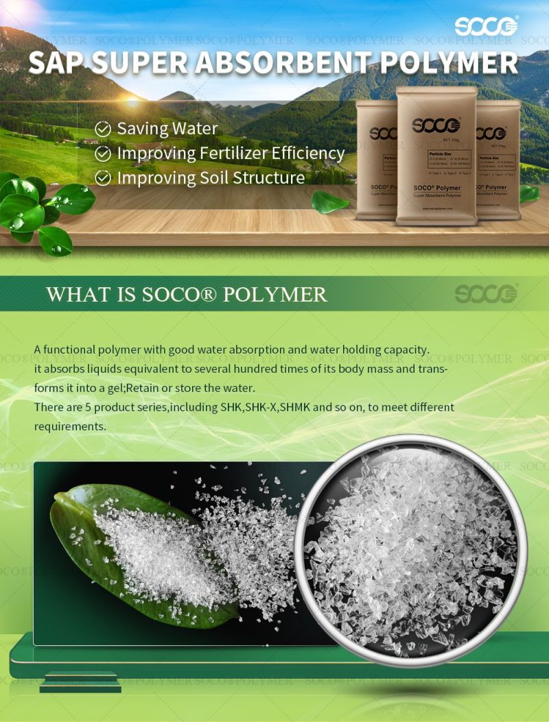 Soco Polymer Super Absorbent Polymer Powder Landscaping Ghana