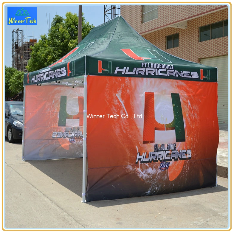 Folding Gazebo Canopy Tent Printed Advertising with Side Wall-W00087