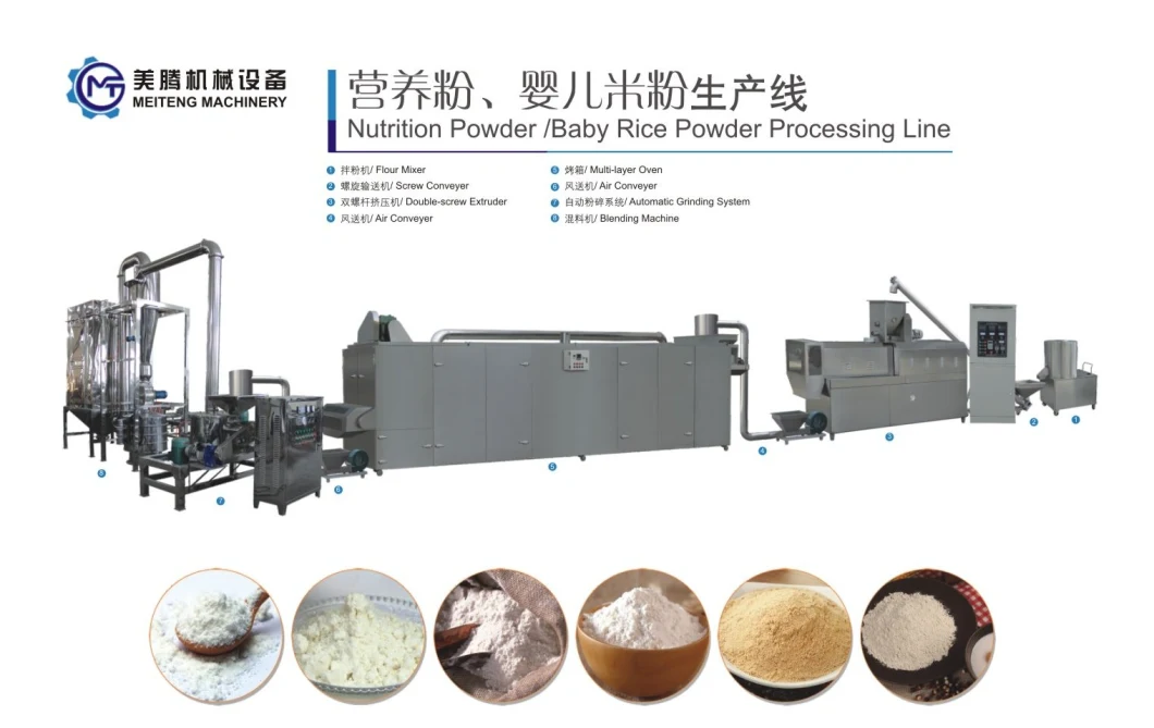 Commercial Nutrition Powder Baby Rice Powder Extruding Machine