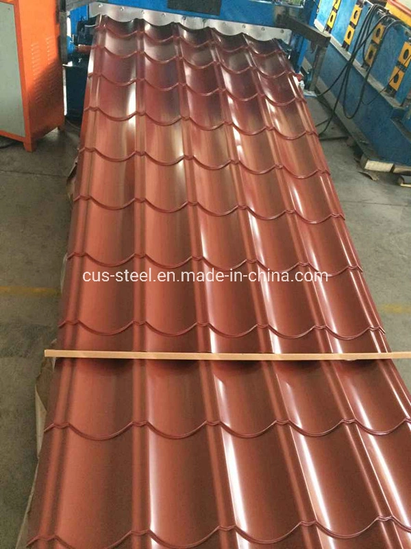 Red/Green/Blue PPGI Steel Roof Ridge/Metal Roofing Ridge Cap