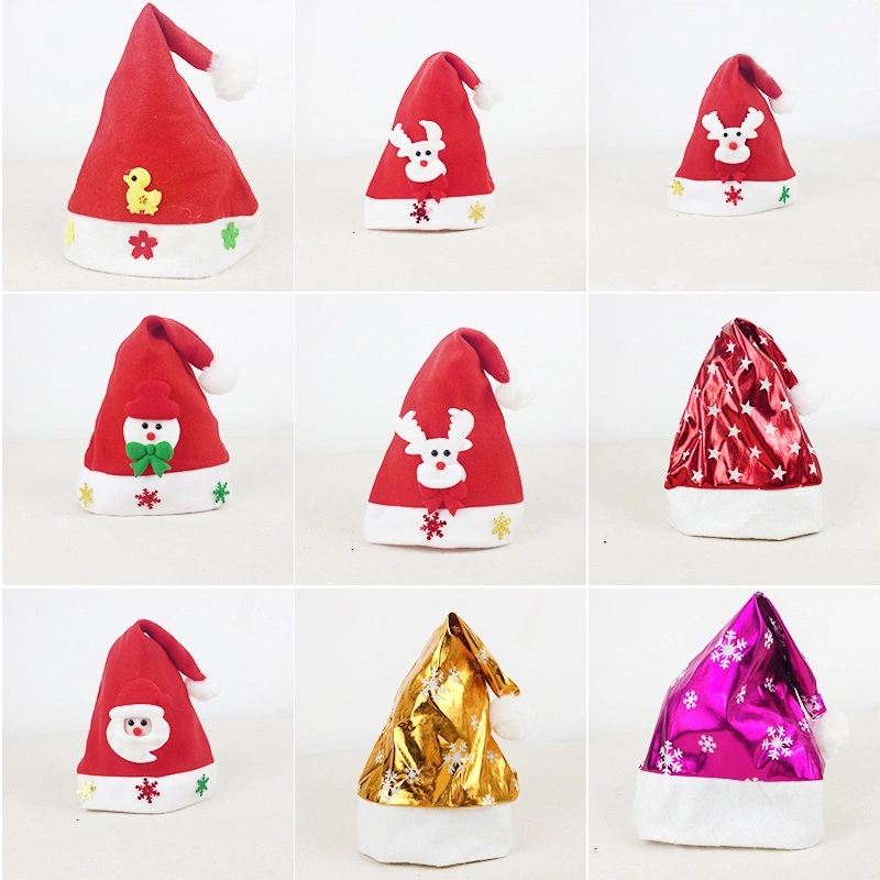 Christmas Ornaments Christmas Adult Red Ordinary Christmas Hat Santa Claus / Child Christmas Hat