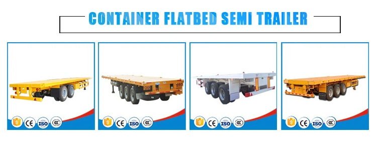Tri-Axle Hydraulic Low Bed 3 Axles 50 Tons Low Bed Truck Trailer with Low Price