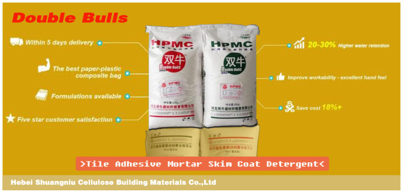 Hydroxy Propyl Methyl Cellulose, HPMC for Cement, Tile Adhesive, Concrete, Motar